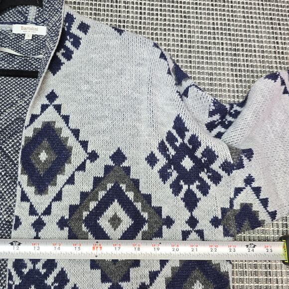 Bartolini Wool Cardigan Womens Large Equestrian South Western Aztec Tribal Long - Picture 7 of 11